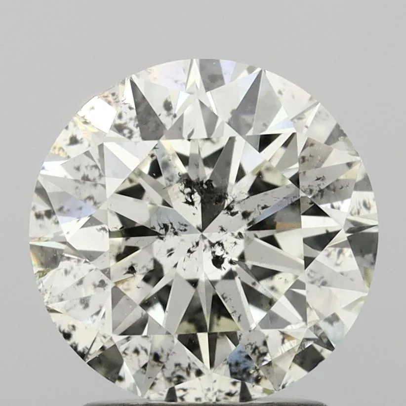 2.09ct Round Natural Diamond (Colour J, Clarity SI2, Cut EX, IGI Certified)
