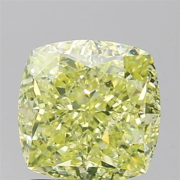 2.14ct Cushion brilliant Natural Diamond (Colour Fancy Green, Clarity VS2, GIA Certified)