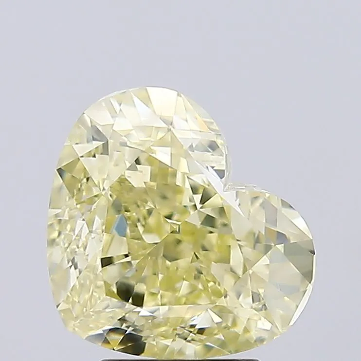 4.03ct Heart Natural Diamond (Colour Yellow, Clarity SI2, GIA Certified)
