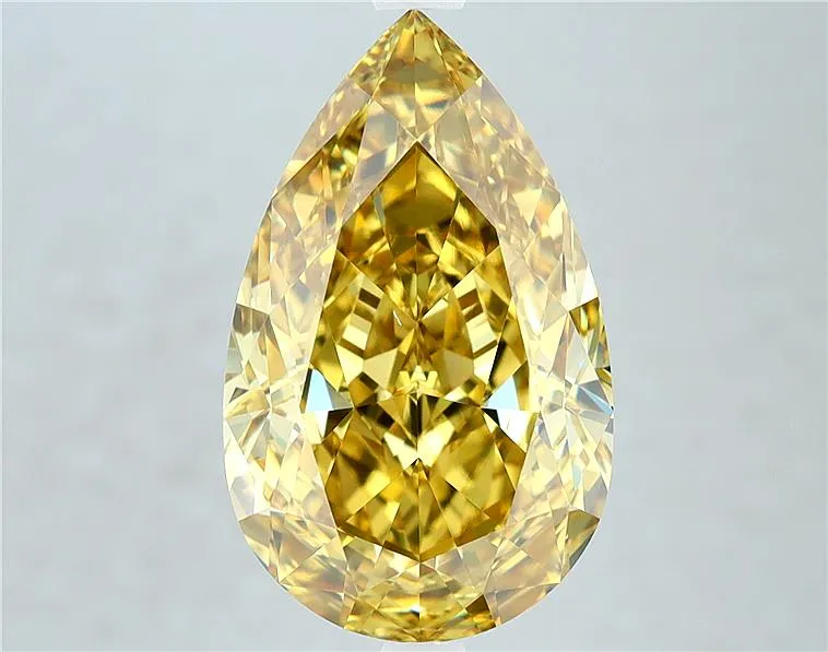 6.05ct Pear Natural Diamond (Colour Fancy Deep Brownish Yellow, Clarity VS2, Cut EX, GIA Certified)